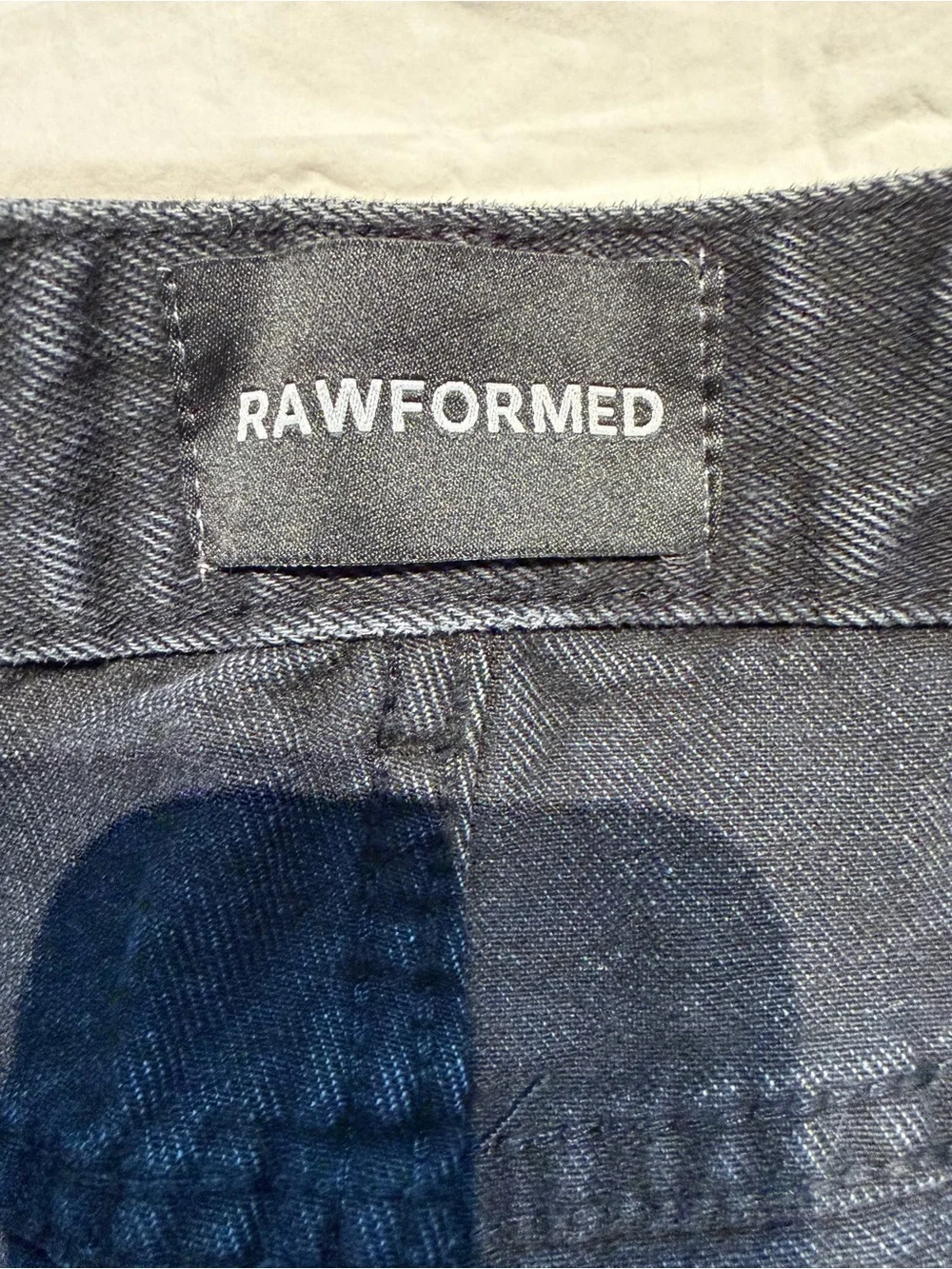 Rawformed Wide Leg Black Men’s Jeans